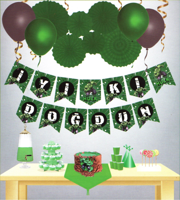 Hulk Temalı Uzar Yazı Banner - Image 1