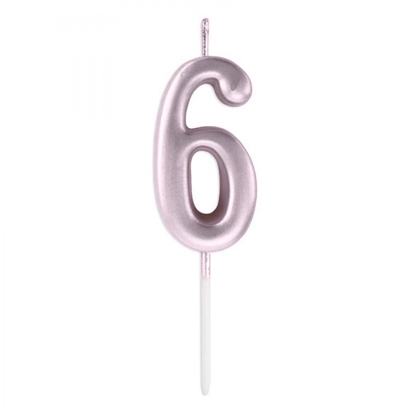 6 Rakam Mum Pembe - Image 1