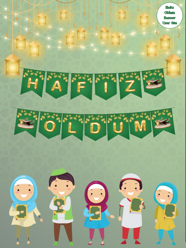 Hafız Oldum Temalı Uzar Yazı Banner - Image 1