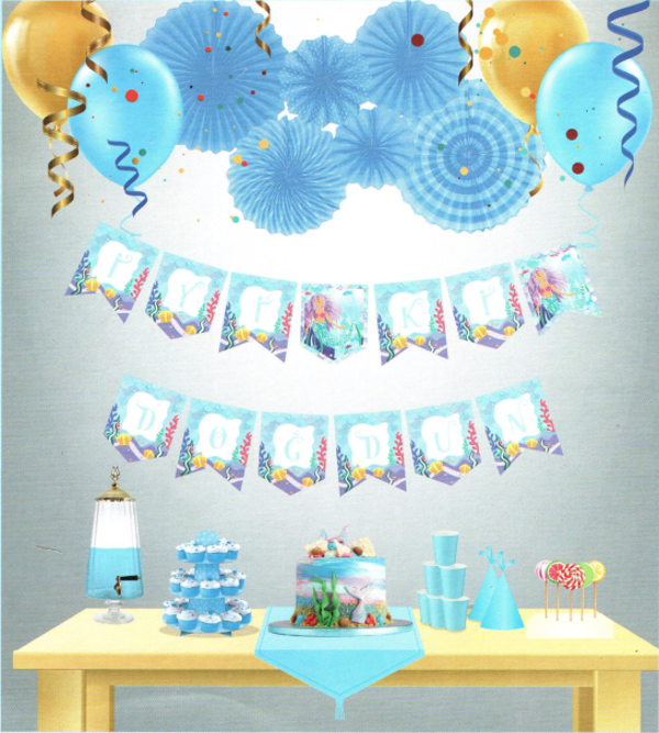 Deniz Kızı Temalı Uzar Yazı Banner - Image 1