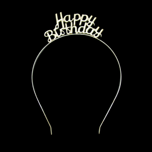 Happy Birthday Altın Renkli Metal Taç - Image 1