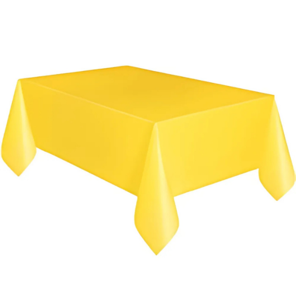 Sarı Plastik Masa Örtüsü 120*180 cm - Image 1