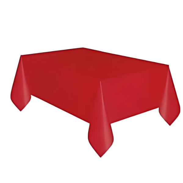 Kırmızı Plastik Masa Örtüsü 120*180 cm - Image 1