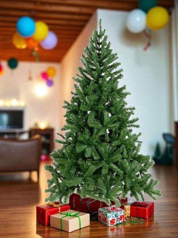 220 Cm Yılbaşı Ağacı 850 Gür Dallı Metal Ayak 1. Sınıf Çam Ağacı Noel Ağacı - Image 1