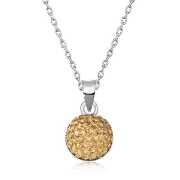 925 Ayar Gümüş Kristal Taşlı Kadın Gümüş Kolye - Image 1