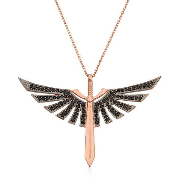 925 Ayar Gümüş Mikailin Kılıcı Kadın Gümüş Kolye - Image 1