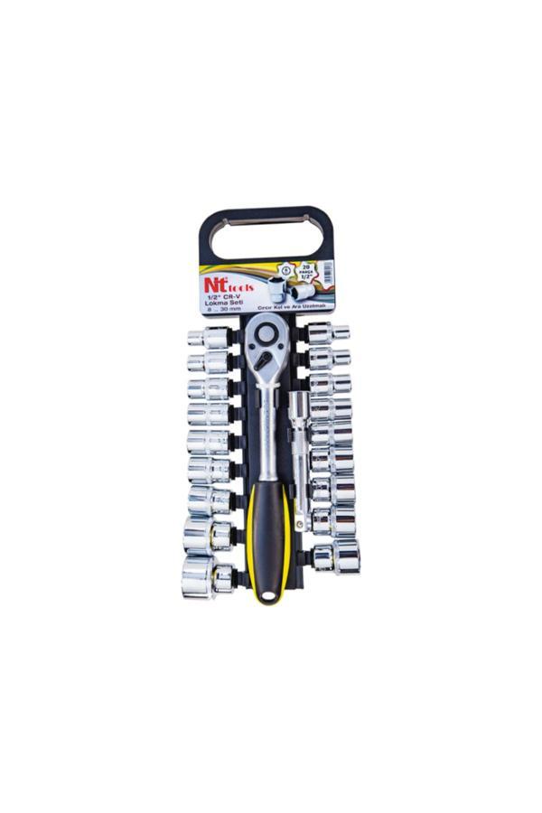 Nt Tools Ncset71 17 Parça 1/2" Altı Köşe Cr-V Lokma Seti - Image 1