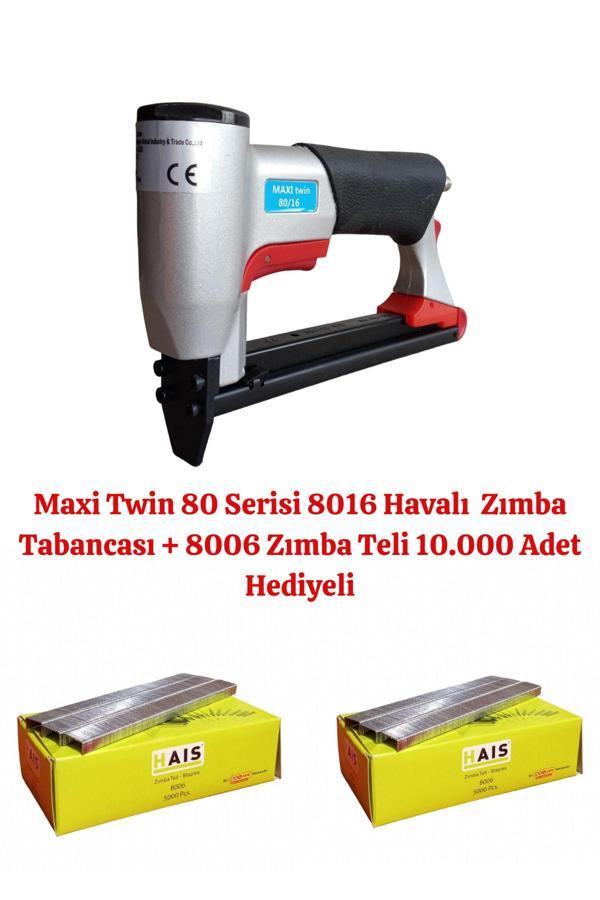 Maxi Master Maxi Twin 80 Serisi 8016 Havalı Zımba Tabancası + 8006 Zımba Teli 10.000 Adet Hediyeli - Image 1