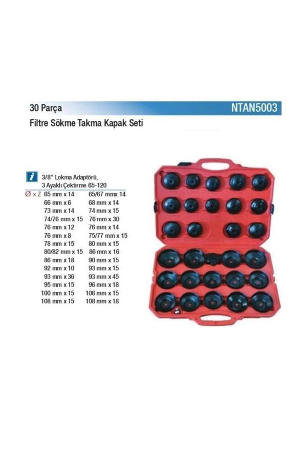 Omega Nt Tools 30 Parça Sac Kapak Tip Filtre Sökme Takma Seti Ntan5003 - Image 1