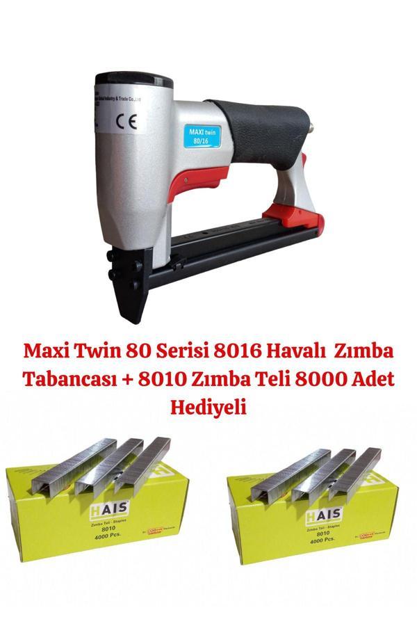 Maxi Master Twin 80 Serisi 8016 Havalı Zımba Tabancası + 8010 Zımba Teli 8000 Adet Hediyeli - Image 1