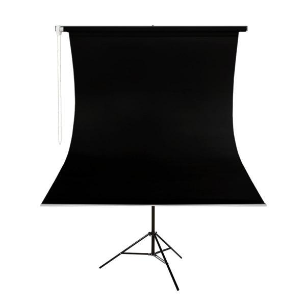 GDX Kumaş - Seyyar Vesikalık Siyah Renk Fon Perde 135x200 cm - Image 1