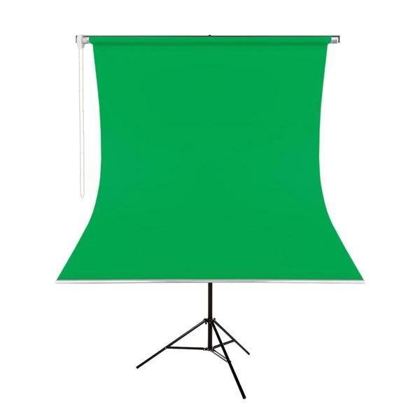 GDX Kumaş - Seyyar Vesikalık Yeşil Renk Fon Perde 135x200 cm - Image 1