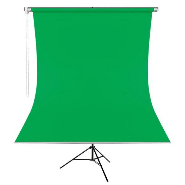 GDX Kumaş - Seyyar Vesikalık Yeşil Renk Fon Perde 190x400 cm - Image 1