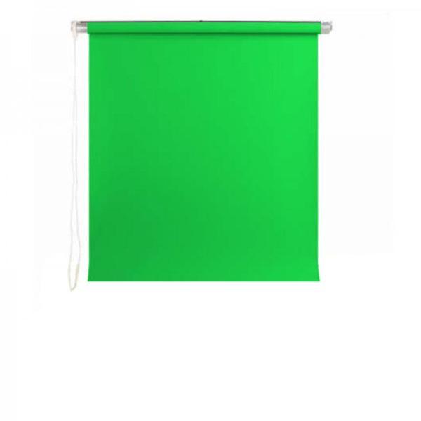 GDX Kumaş - Vesikalık Yeşil Renk Fon Perde 135x200 cm - Image 1
