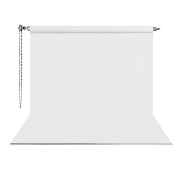 Gdx Sonsuz Beyaz Fon Perde (Kumaş) 2.70x5.80 Metre, Boru, Makara, Zincir - Image 1