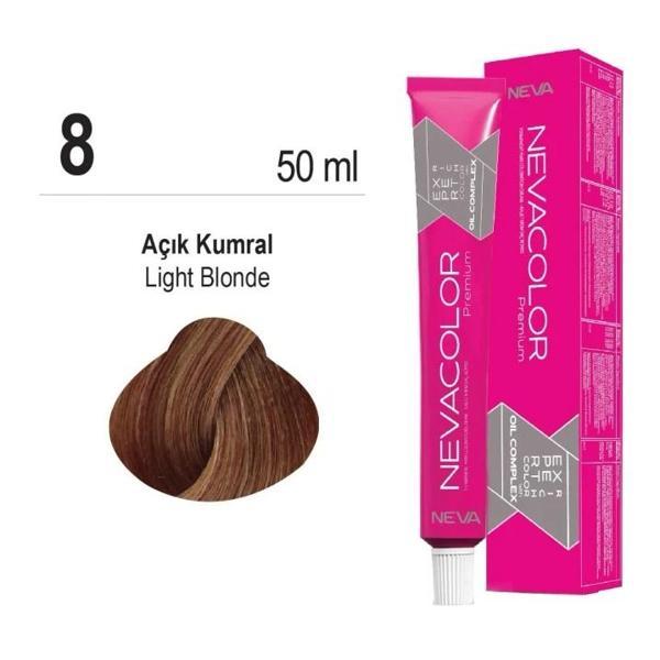 NEVACOLOR SAÇ BOYASI 8. AÇIK KUMRAL - Image 1