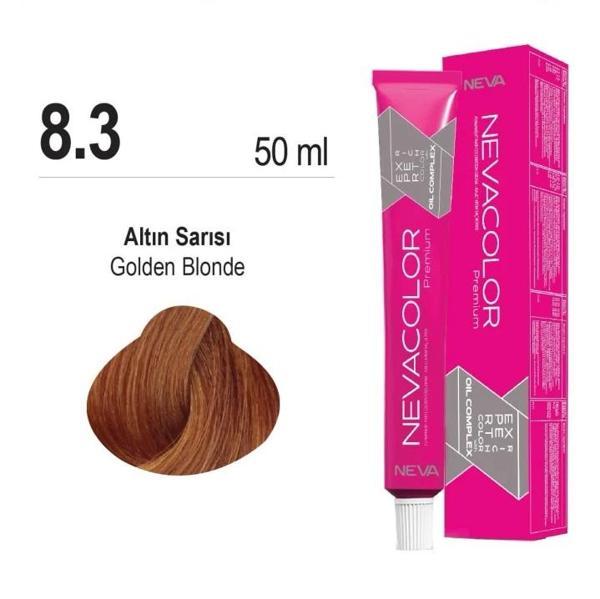 NEVACOLOR SAÇ BOYASI 8.3 ALTIN SARISI - Image 1