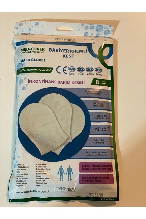 Medcover Med Cover Bariyer Kremli Kese - Yatan Hasta Vücut Bakım Kesesi 3'Lü Paket 8 Li - Image 1