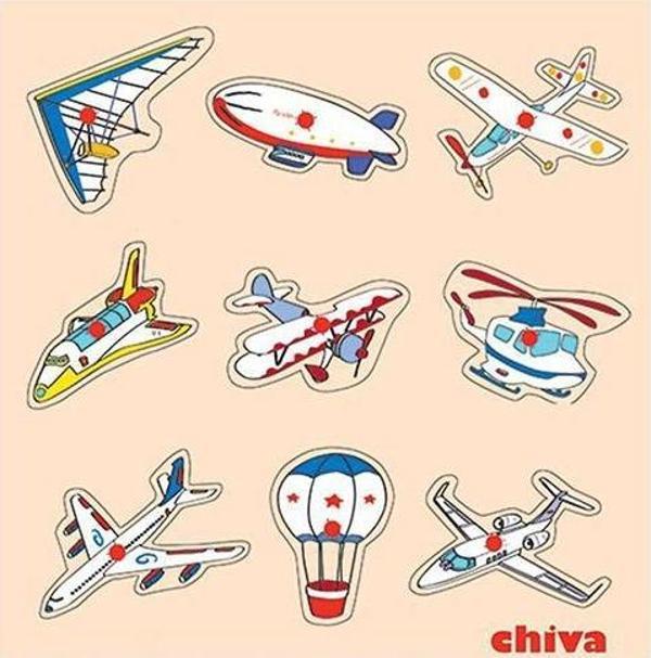 Hava Taşıtları Ahşap Puzzle  - Image 1