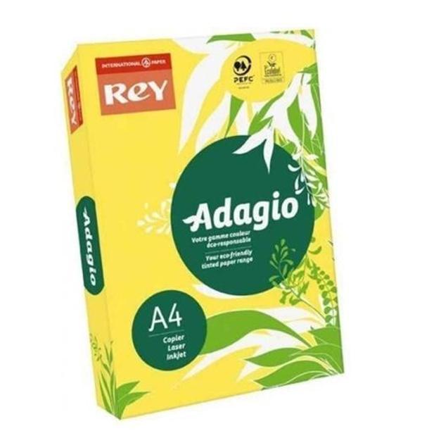 Rey Renkli Fotokopi Kağıdı A4 80 Gr 500Lü Limon Sarı - 2 Paket - Image 1
