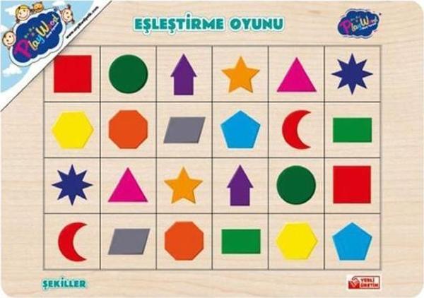 Ahşap Eğitici Eşleştirme Şekiller ONY266 Playwood - Image 1