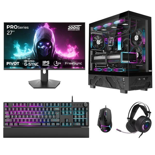 Dragos DRx7796 Ryzen 7 7800X3D 32GB DDR5 2TB GEN4 NVMe 16GB RTX5060Ti 27 İnç 200Hz 1ms Oyuncu Hazır Sistem - Image 1