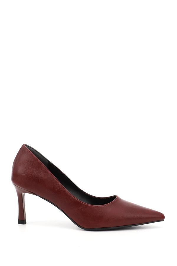 Kadın Bordo Sivri Burun İnce Topuklu Stiletto - Image 1