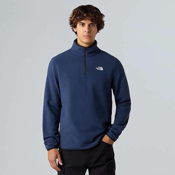 The North Face Erkek Yarım Fermuar Polar Sweatshirt Glacier Fleece 1/4 Zip Jacket Nf0A8D0Q8K21 - Image 1