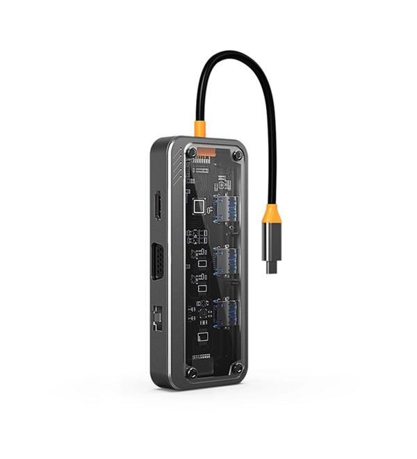 ZR663 Type-C 8 İn 1 Multı Functıonal Hub Statıon - Image 1
