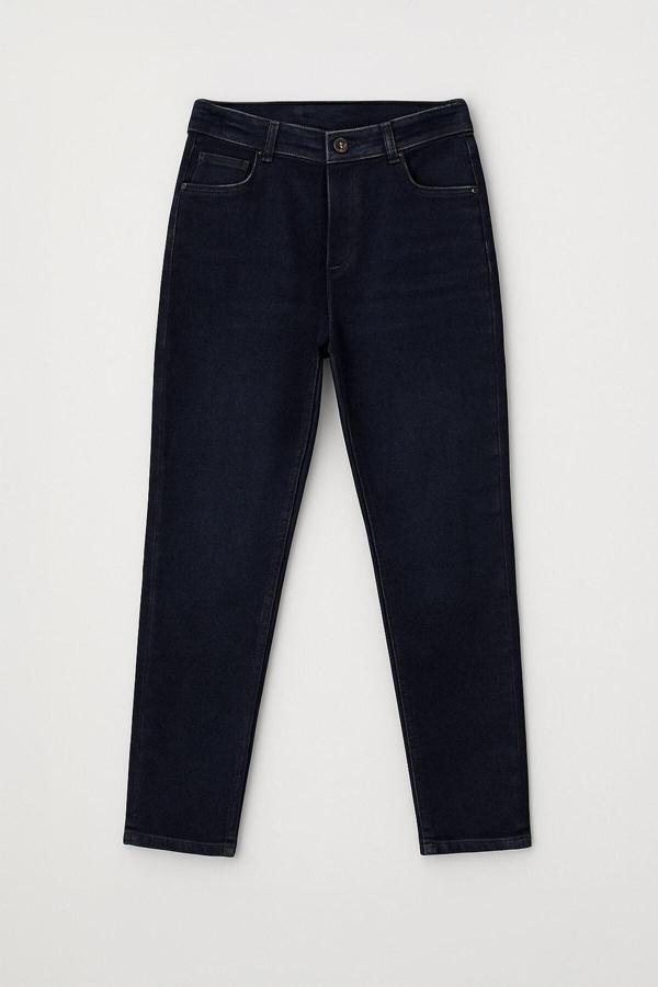 Kadın Yüksek Bel Skinny Fit Likralı Lacivert Jean Pantolon - Image 1