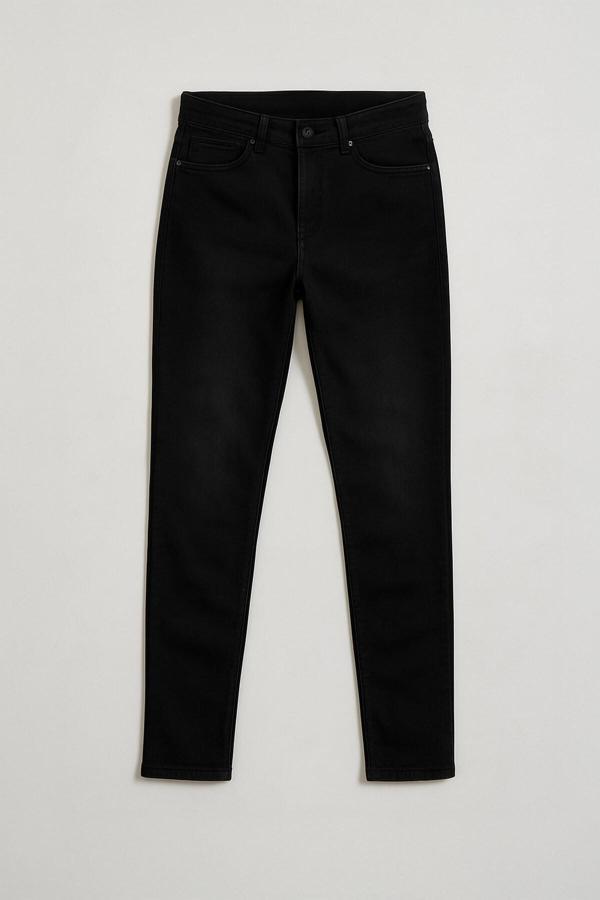 Kadın Skinny Fit Likralı Koyu Antrasit Jean Pantolon - Image 1