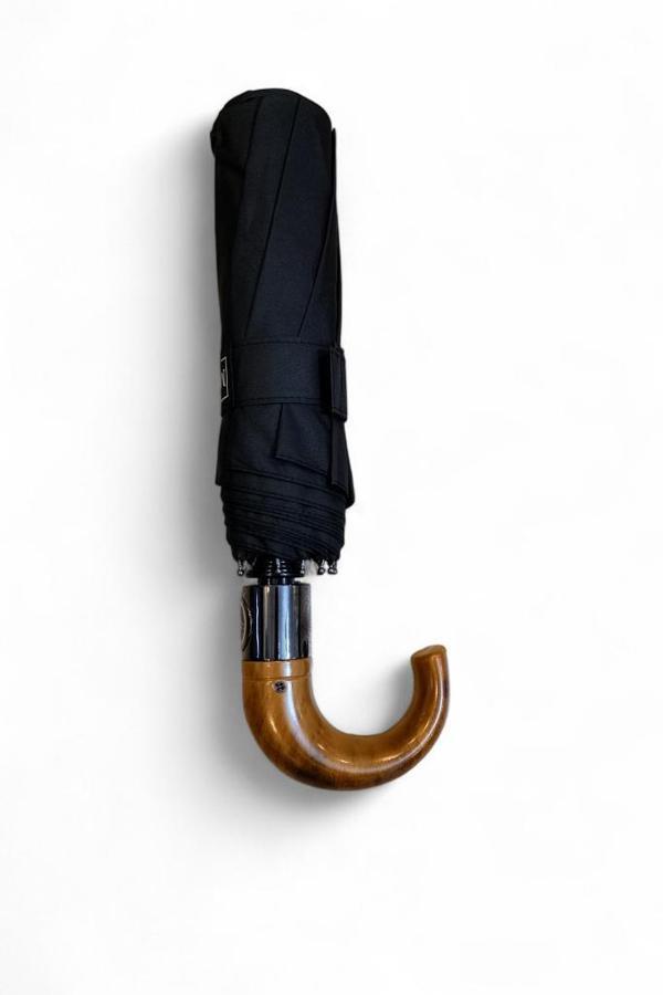 10 Telli Full Otomatik Baston Saplı Şemsiye 95 Cm Çap 33 Cm Kapalı Boyut Çanta Boy Çelik Telli - Image 1