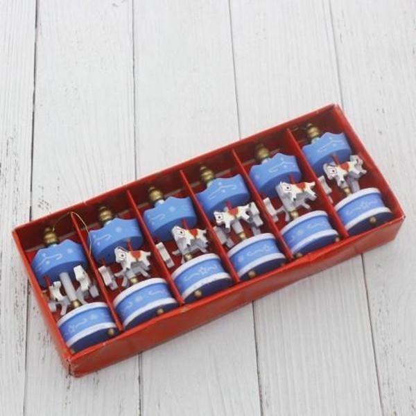 6 lı Mavi Mini Atlı Karınca - Image 1