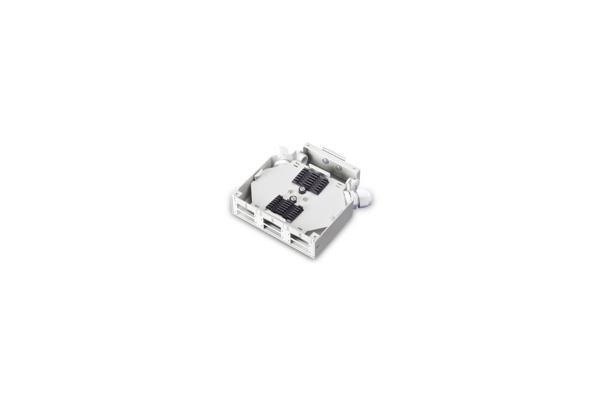 Din Rail Fiber Sonlandırma Kutusu/Splice Box, 6 x SC//DX Coupler için, (E) 125 x (B) 130 x (Y) 35 mm - Image 1