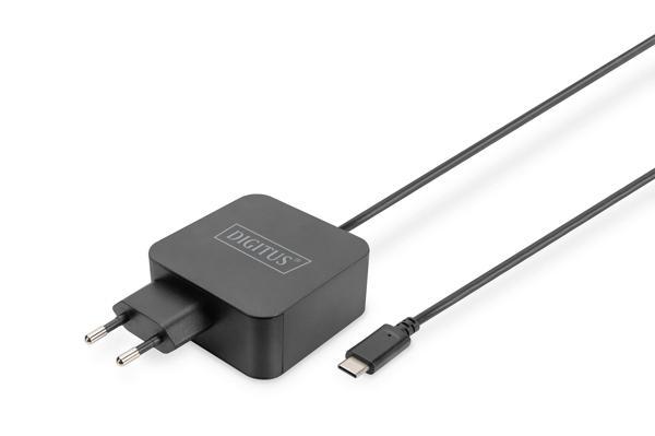Digitus Dizüstü Bilgisayar Şarj Cihazı USB-C, güç beslemesi 65W PD3.0&lt;br&gt;
Digitus Notebook Charger USB-C, 65W PD3.0 - Image 1