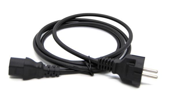 Beek Güç Kablosu, Schuko &lt;-&gt; C15, 1.80 metre 3*0.75MM2 H05Z1Z1-F, LSZH&lt;br&gt;
Beek LSZH Power Cable, Schuko To C15, 1.8M 3*0.75MM2 H05Z1Z1-F - Image 1