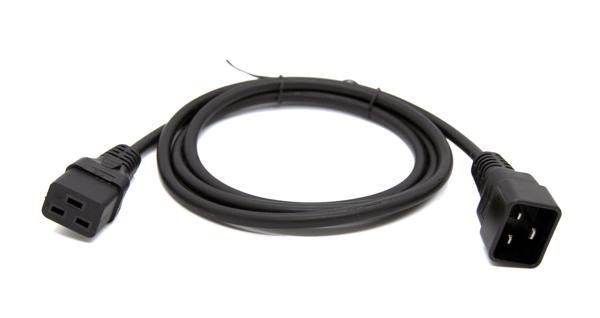 Beek Güç Kablosu, C19 &lt;-&gt; C20, 1.80 metre 3*1.5MM2 H05Z1Z1-F, LSZH&lt;br&gt;
Beek LSZH Power Cable C19 To C20 1.8M 3*1.5MM2 H05Z1Z1-F - Image 1