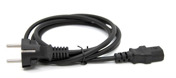 Beek Güç Kablosu, Schuko &lt;-&gt; C13, 1.80 metre 3*0.75MM2 H05Z1Z1-F, LSZH&lt;br&gt;
Beek LSZH Power Cable Schuko To C13 1.8 M 3*0.75MM2 H05Z1Z1-F - Image 1