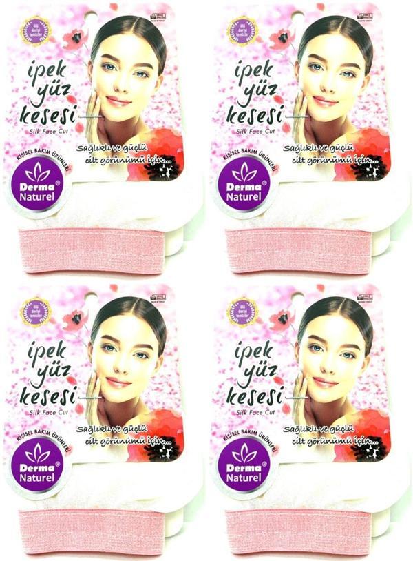 Derma Naturel İpek Yüz Kesesi MS-31 (4 Lü Set) - Image 1