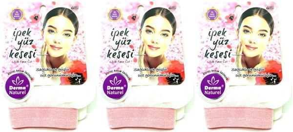 Derma Naturel İpek Yüz Kesesi MS-31 (3 Lü Set) - Image 1