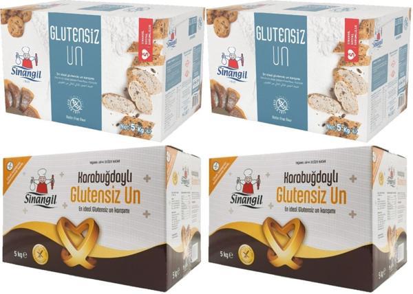 Sinangil Glutensiz Un 10KG (10000GR) + Glutensiz Karabuğdaylı 10KG (10000GR) Toplam:20KG - Image 1