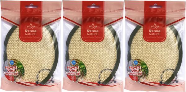 Derma Naturel Örme Banyo Yüz Lifi (15*24CM) MS-02 (3 Lü Set) - Image 1