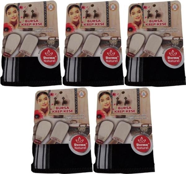 Derma Naturel Krep Kese - Siyah MS-28 (5 Li Set) - Image 1