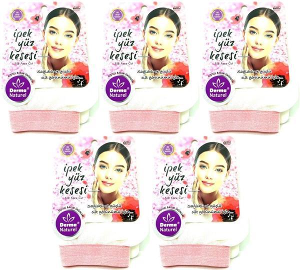 Derma Naturel İpek Yüz Kesesi MS-31 (5 Li Set) - Image 1