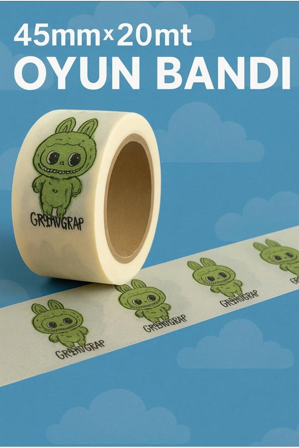 Bantix Labubu Baskılı Oyun Bandı – 45Mm X 20Mt - Image 1