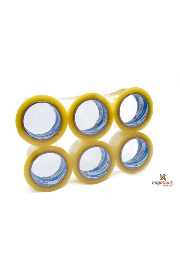 Bantix Huga Bant 1 Koli 72 Adet Akrilik Yüksek Kalite Koli Bandı 45Mm X 100 Metre Şeffaf - Image 1