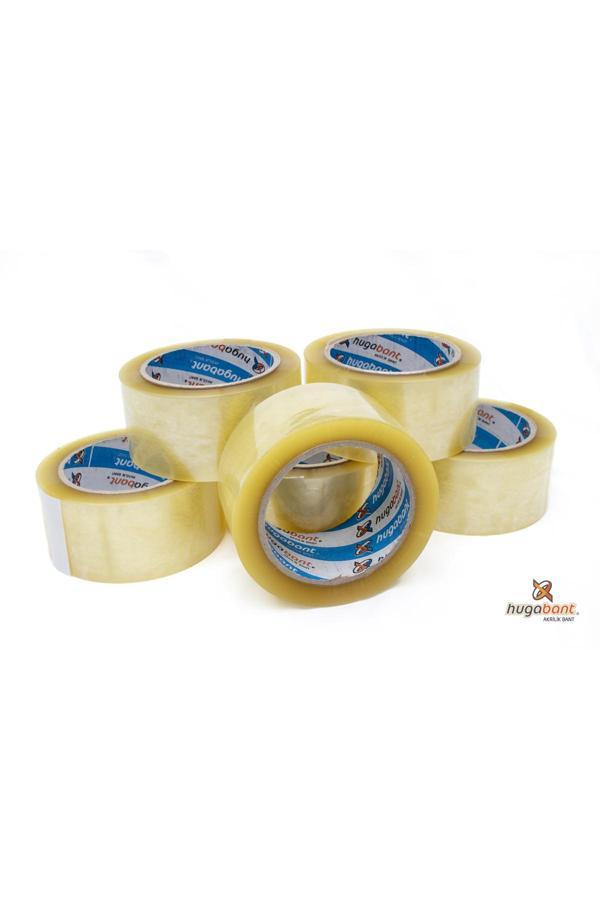 Bantix Huga Bant Akrilik Yüksek Kalite Koli Bandı 45Mm X 40 Metre Şeffaf (6'Lı Paket) - Image 1
