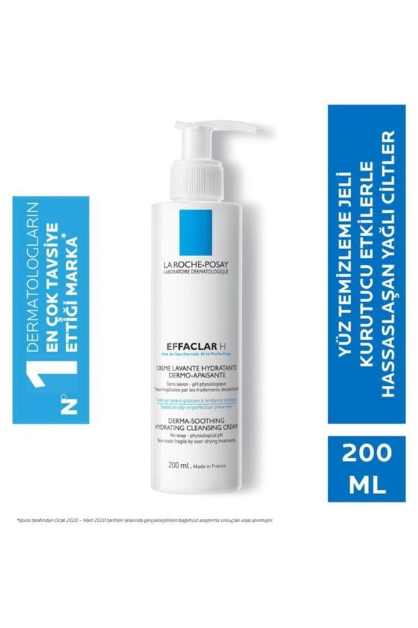 La Roche-Posay Effaclar H Krem Temizleyici Kurutucu Etki Altındaki Ciltler 200Ml - Image 1