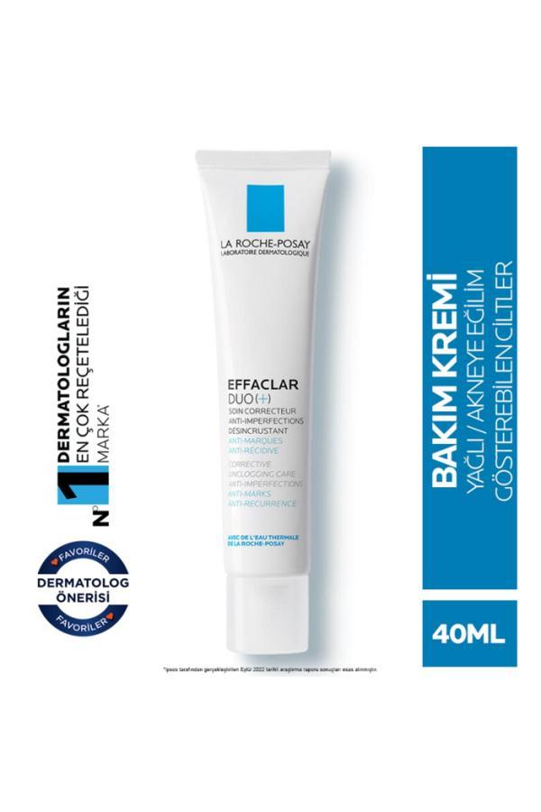 La Roche-Posay - Yağlı Ciltler İçin Bakım Kremi 40Ml - Effaclar Duo+ - Image 1