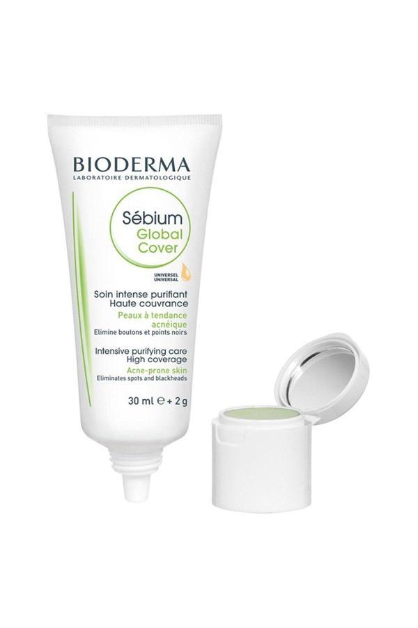Bioderma Sebium Global Cover Yağlı Ve Düzensiz Ciltler İçin Kusur Giderici Ve Kapatıcı Bakım Kremi 30Ml - Image 1